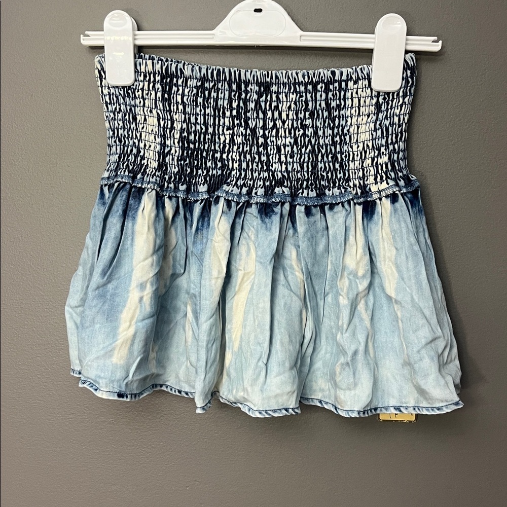 Vintage Havana Acid Wash Look Women's Ruffle Skirt Tiered - Size S - NWT - Picture 1 of 8